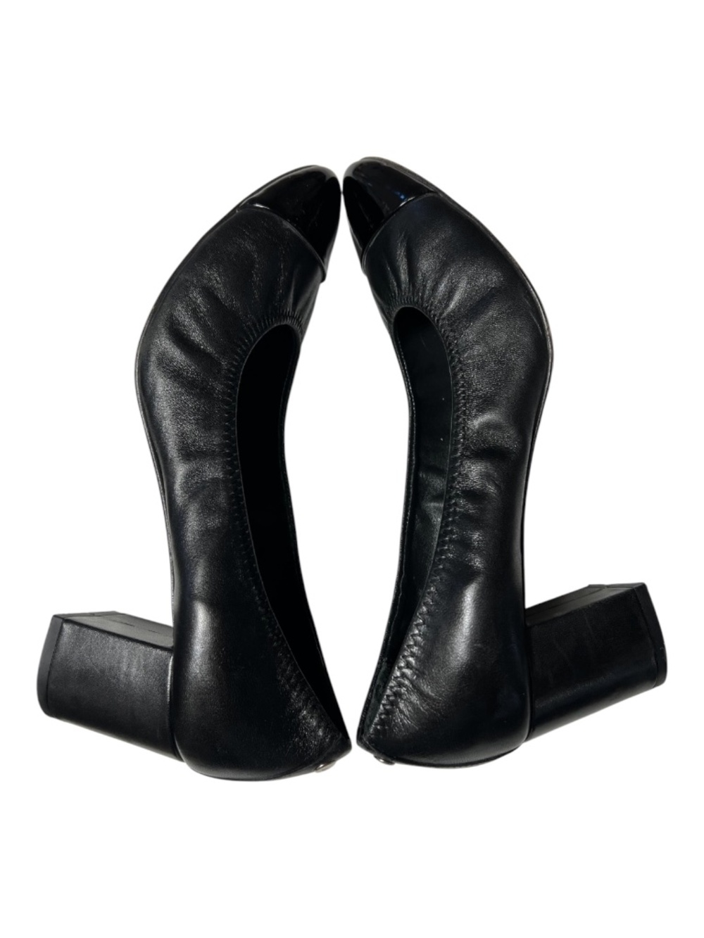 EUC AGL Attilio Giusti Leombruni Black Leather Cap Toe Pumps | EU 41 (US 10) - Picture 7 of 9